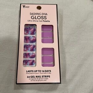 NWT - DASHING DIVA - Gloss 24 Gel Nail Strips in Summer Mist - NEW